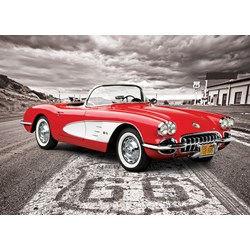 Eurographics (6000-0665) - "1959 Corvette - Driving Down Route 66" - 1000 pezzi