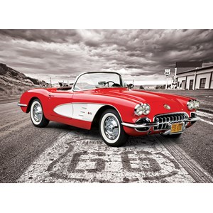 Eurographics (6000-0665) - "1959 Corvette - Driving Down Route 66" - 1000 pezzi