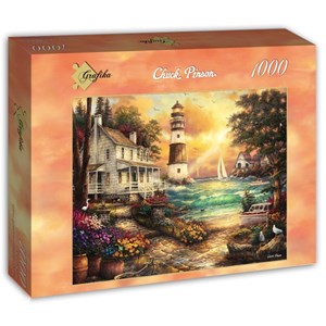 Grafika (T-00708) - Chuck Pinson: "Cottage by the Sea" - 1000 pezzi