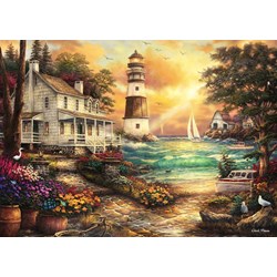 Grafika (T-00709) - Chuck Pinson: "Cottage by the Sea" - 500 pezzi