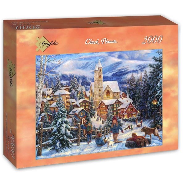 Grafika (T-00722) - Chuck Pinson: "Sledding To Town" - 2000 pezzi