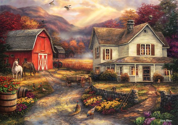 Grafika (T-00763) - Chuck Pinson: "Relaxing on the Farm" - 2000 pezzi
