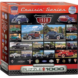 Eurographics (8000-0674) - "American Cars of the 1930s" - 1000 pezzi
