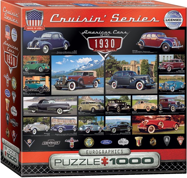 Eurographics (8000-0674) - "American Cars of the 1930s" - 1000 pezzi