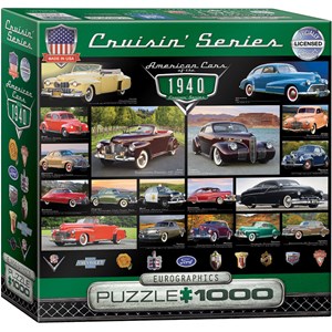 Eurographics (8000-0675) - "American Cars of the 1940s" - 1000 pezzi