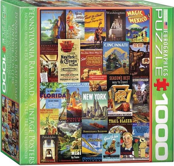 Eurographics (8000-0860) - "Pennsylvania Railroad Vintage Posters" - 1000 pezzi