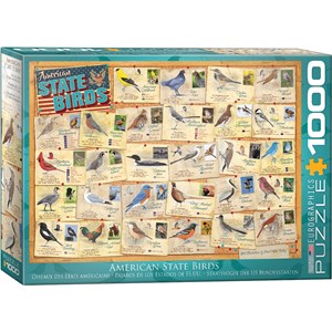 Eurographics (6000-5327) - "American State Birds" - 1000 pezzi