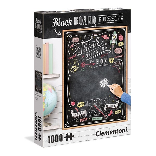 Clementoni (39468) - "Think Outside the Box, Black Board" - 1000 pezzi