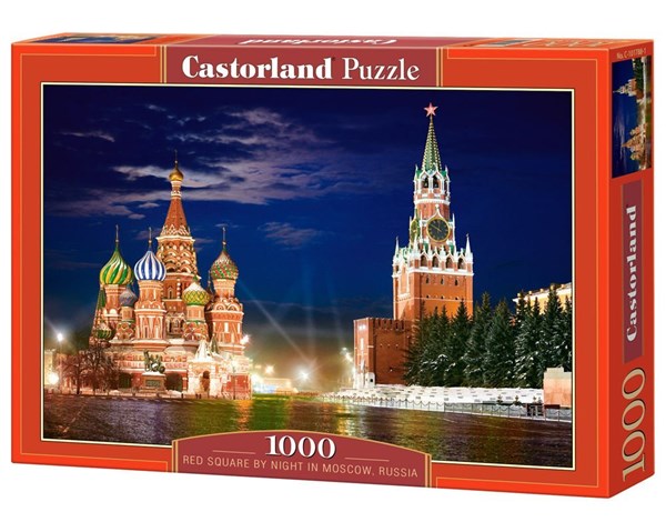 Castorland (C-101788) - "The Red Square by night in Moscow, Russia" - 1000 pezzi