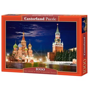 Castorland (C-101788) - "The Red Square by night in Moscow, Russia" - 1000 pezzi