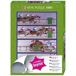 Heye (29173) - Guillermo Mordillo: "Surprise! Horses" - 1000 pezzi