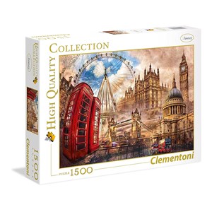 Clementoni (31807) - "Vintage London" - 1500 pezzi