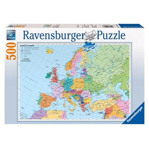 Ravensburger (14130) - "Political Map of Europe" - 500 pezzi