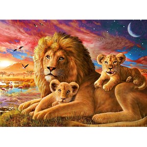 Ravensburger (14252) - "Lion Family" - 500 pezzi