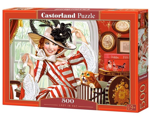 Castorland (B-52165) - "Lady in hat" - 500 pezzi