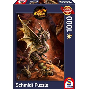 Schmidt Spiele (58309) - Anne Stokes: "Desert Deagon" - 1000 pezzi