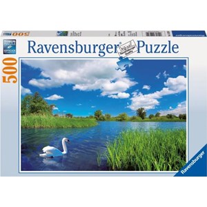 Ravensburger (14230) - "Swan Idyll" - 500 pezzi