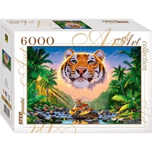 Step Puzzle (85501) - "The Magestic Tiger" - 6000 pezzi