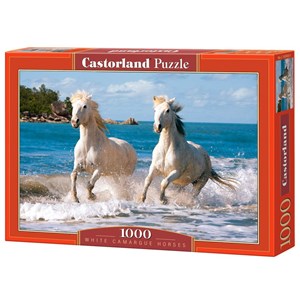 Castorland (C-102433) - "White Camargue Horses" - 1000 pezzi