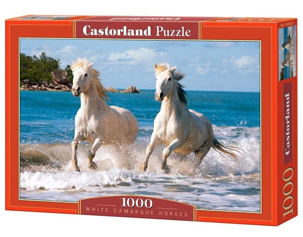 Castorland (C-102433) - "White Camargue Horses" - 1000 pezzi