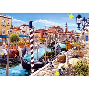 Castorland (C-103058) - "Venetian Canal in Italy" - 1000 pezzi