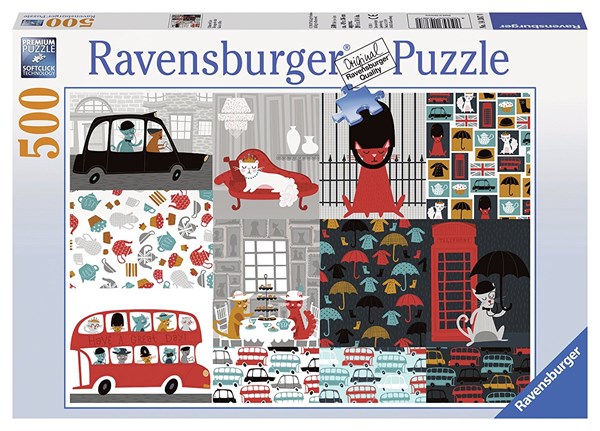 Ravensburger (14387) - "Cultured Cats" - 500 pezzi