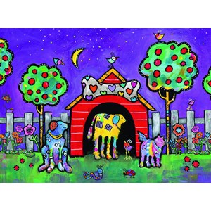 Ravensburger (14689) - "Dogs at Twilight" - 500 pezzi