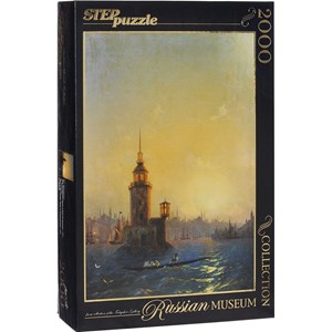 Step Puzzle (84202) - Ivan Aivazovsky: "View of Leandrovsk tower in Constantinople" - 2000 pezzi