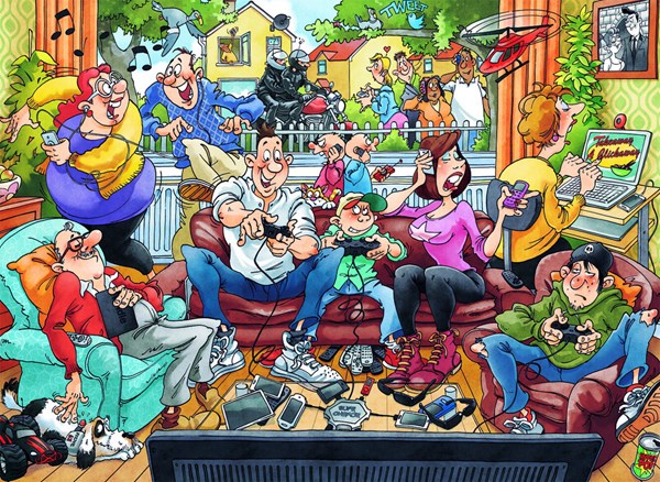 Jumbo (19111) - "Wasgij Back to 1: Basics!" - 1000 pezzi