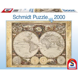 Schmidt Spiele (58178) - "Historical World Map" - 2000 pezzi