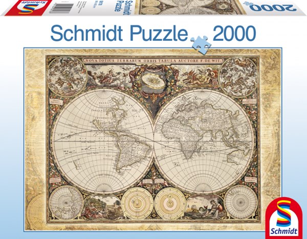 Schmidt Spiele (58178) - "Historical World Map" - 2000 pezzi