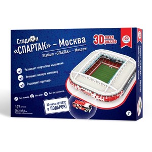 IQ 3D Puzzle (16545) - "Stadium Spartak, Moscow" - 107 pezzi