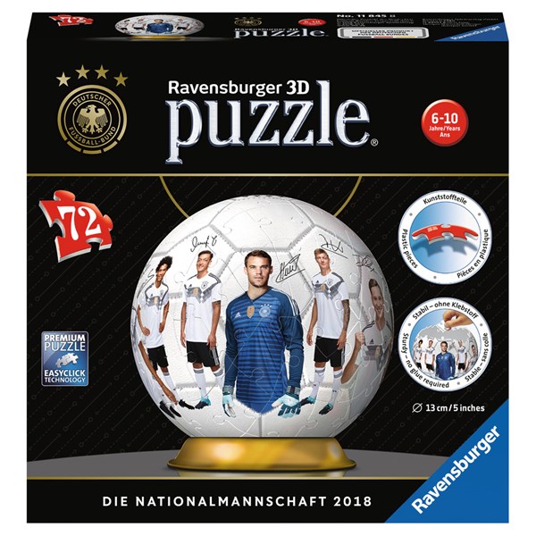 Ravensburger (11845) - "FIFA World Cup 2018 - Germany Team" - 72 pezzi