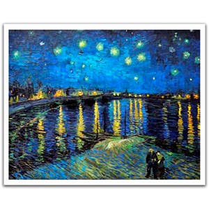 Pintoo (Н1761) - Vincent van Gogh: "Starry Night Over the Rhône" - 2000 pezzi
