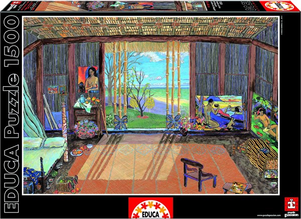 Educa (15534) - Damian Elwes: "Gauguin's Studio" - 1500 pezzi