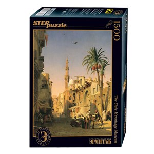 Step Puzzle (83207) - Prosper Marilhat: "Place de l’Esbekieh au Caire" - 1500 pezzi