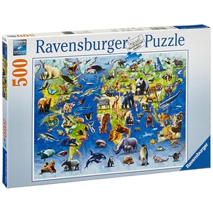 Ravensburger (14264) - "Endangered Animals" - 500 pezzi