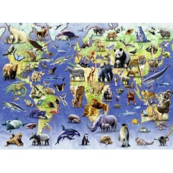 Ravensburger (14264) - "Endangered Animals" - 500 pezzi