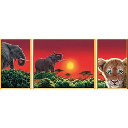 Ravensburger (19991) - "Triptychon Africa" - 1000 pezzi