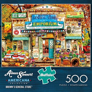 Buffalo Games (3718) - Aimee Stewart: "Brown's General Store" - 500 pezzi