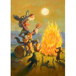 Heye (29620) - Rudi Hurzlmeier: "Singing Coyote" - 1000 pezzi