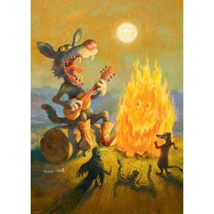 Heye (29620) - Rudi Hurzlmeier: "Singing Coyote" - 1000 pezzi