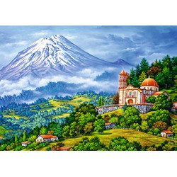 Trefl (10431) - "Landscape with The Volcano" - 1000 pezzi