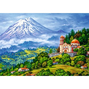 Trefl (10431) - "Landscape with The Volcano" - 1000 pezzi