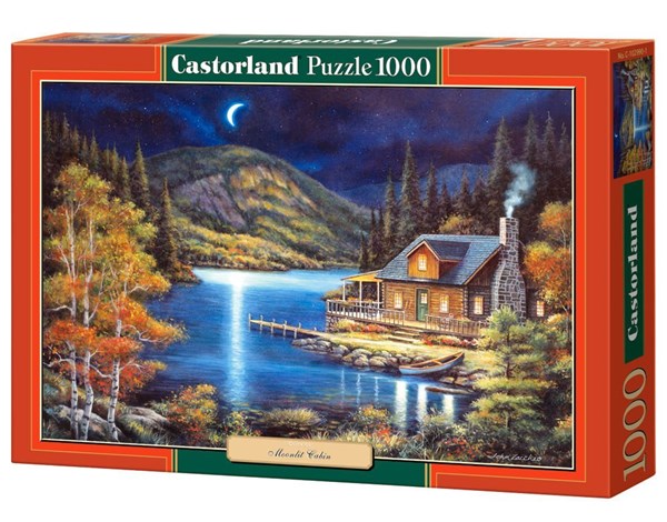 Castorland (C-102990) - John Zaccheo: "Moonlit Cabin" - 1000 pezzi