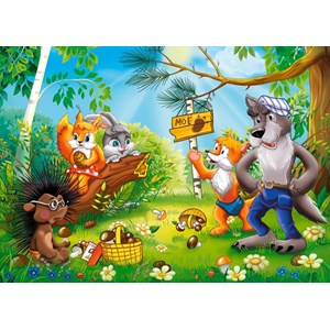 Castorland (B-26336) - "Who owns сonifer cones in the forest?" - 260 pezzi