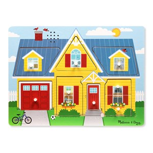 Melissa and Doug (734) - "Around the House, Sound Puzzle" - 8 pezzi