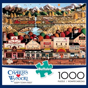 Buffalo Games (11436) - Charles Wysocki: "Sleepy Town West" - 1000 pezzi
