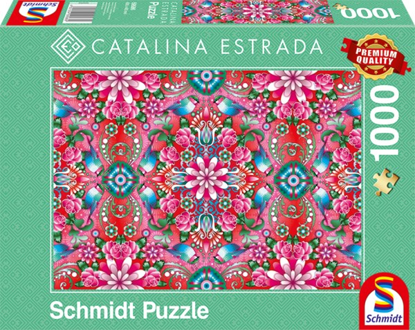 Schmidt Spiele (59586) - Catalina Estrada: "Red Rosebush" - 1000 pezzi