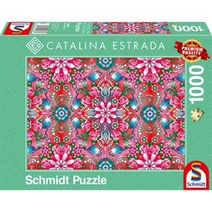 Schmidt Spiele (59586) - Catalina Estrada: "Red Rosebush" - 1000 pezzi
